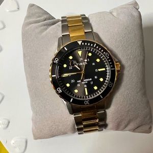 Timex Gents Navi XL Harbour Bracelet Two Tone Watch TW2U55500